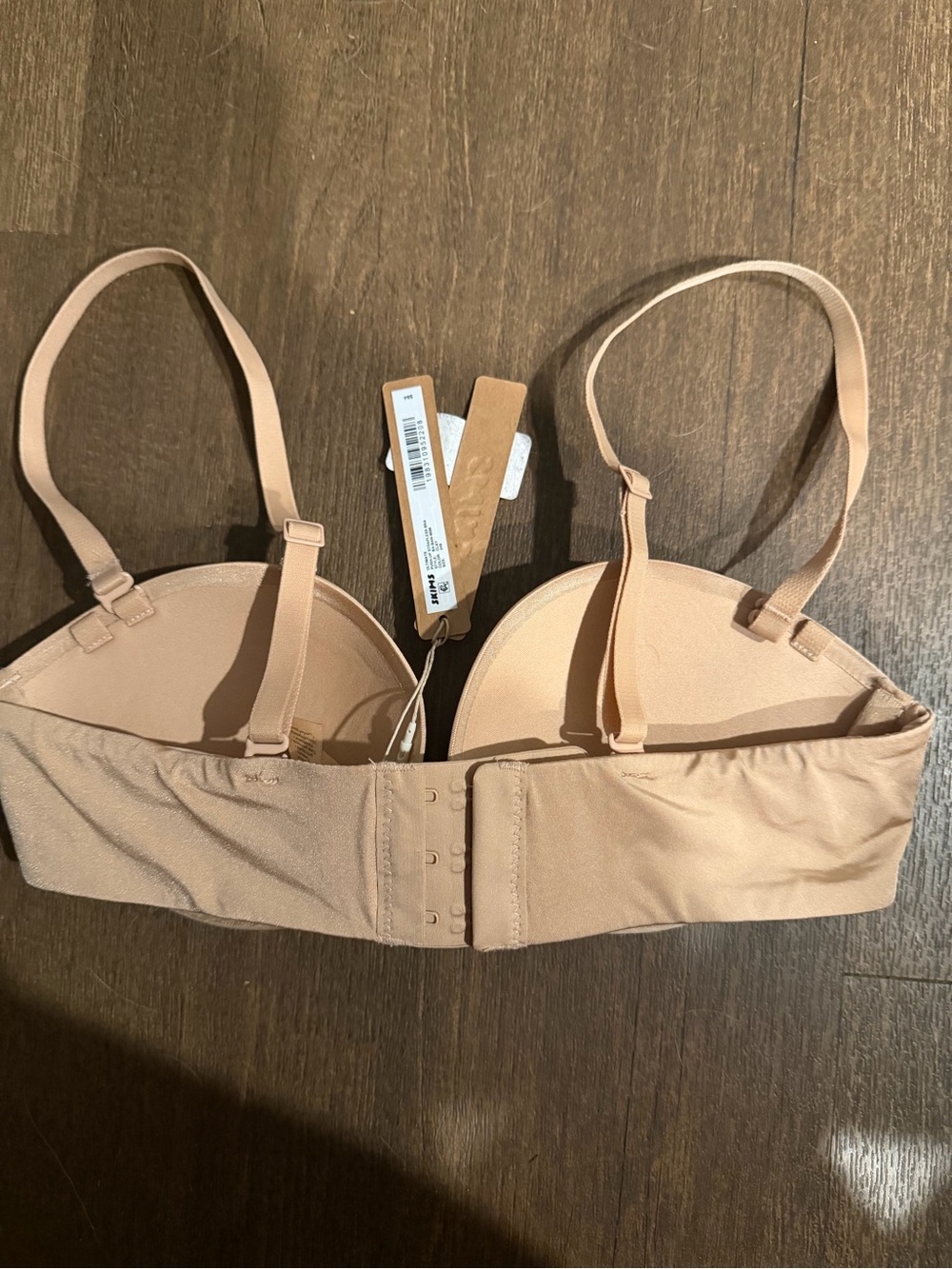NWT SKIMS Ultimate Strapless Push-Up Bra Clay 34B - Picture 6 of 7